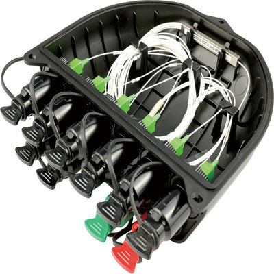 8 núcleos de la caja de distribución de fibra óptica pre-conectada FTTH exterior para divisores