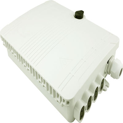 Caja de distribución de fibra óptica montada en poste de pared para red FTTH IP65 exterior 8 núcleos