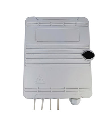 Caja de distribución de fibra óptica montada en poste de pared para red FTTH IP65 exterior 8 núcleos