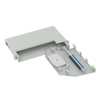 Red ODN 19 pulgadas panel de parches de oscilación Equipo de fibra óptica con 12 núcleos SC UPC Tipo 5