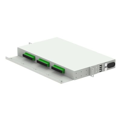 FTTH 96 Panel de parche de capacidad de núcleo de 19 pulgadas Marco de distribución óptico con LC
