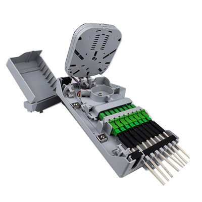 PC ABS Material de uso de la red ODN FTTH IP65 Exterior 8 núcleos de la caja de terminación de fibra óptica
