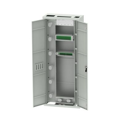 Acero laminado en frío de 19 pulgadas con panel de parcheado de fibra óptica para distribución de interior ODF