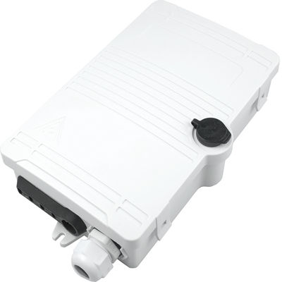 FTTH IP65 exterior 4 núcleos de fibra óptica de terminación de la caja con conector SC montaje de pared gris