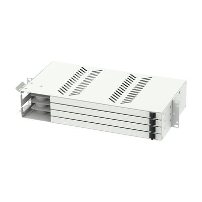 Panel de parches de fibra óptica de 19 pulgadas Sub ODF con conectores SC LC y acero laminado en frío