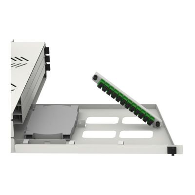 Panel de parches de fibra óptica de 19 pulgadas Sub ODF con conectores SC LC y acero laminado en frío