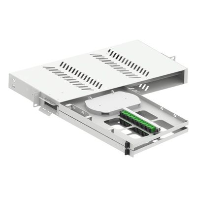 Panel de parches de fibra óptica de 19 pulgadas Sub ODF con conectores SC LC y acero laminado en frío