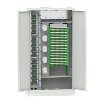 Cuadro de distribución de fibra óptica de 19 pulgadas SC/FC montado en bastidores en interiores