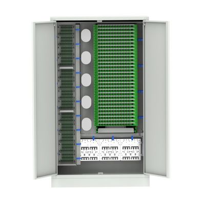 Cuadro de distribución de fibra óptica de 19 pulgadas SC/FC montado en bastidores en interiores