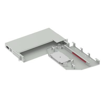 12 núcleos marco de distribución óptica UPC tipo panel de parche oscilante 19 pulgadas para FTTX 5