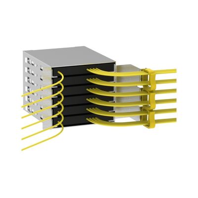 10 Cabinet de distribución de fibra FTTH al aire libre para redes de telecomunicaciones de alta capacidad