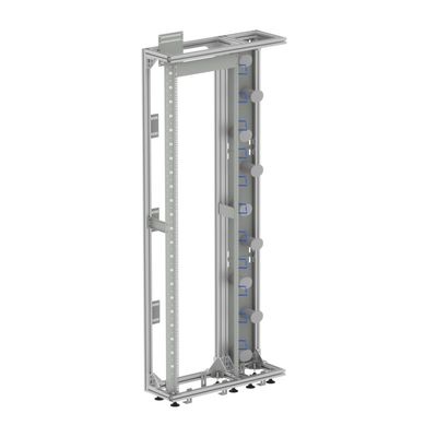 FTTH de 19 pulgadas Plata/gris con bastidor abierto de perfiles de aluminio Fibra óptica de distribución ODF