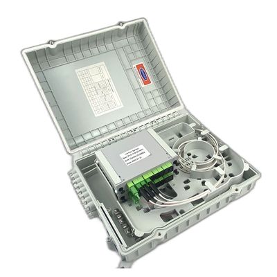 16 núcleos Terminal SC Conector Caja de distribución de fibra óptica para FTTH en 328 * 245 * 89mm