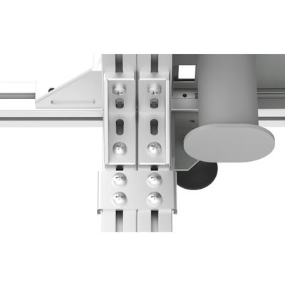 FTTH de 19 pulgadas Plata/gris con bastidor abierto de perfiles de aluminio Fibra óptica de distribución ODF