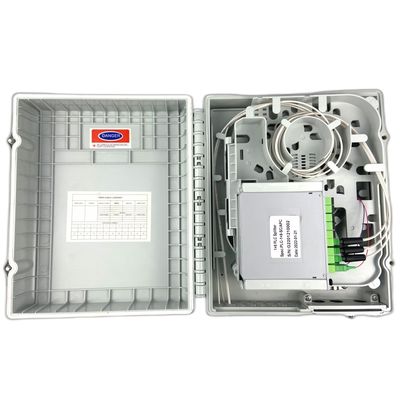 16 núcleos Terminal SC Conector Caja de distribución de fibra óptica para FTTH en 328 * 245 * 89mm