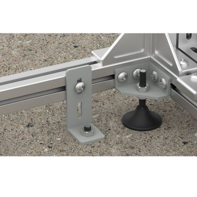 FTTH de 19 pulgadas Plata/gris con bastidor abierto de perfiles de aluminio Fibra óptica de distribución ODF