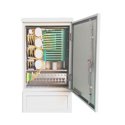 10 Cabinet de distribución de fibra FTTH al aire libre para redes de telecomunicaciones de alta capacidad
