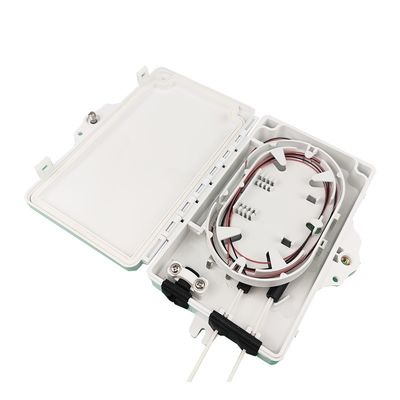 Acceso a la red de distribución en exteriores FTTH IP65 Fibra óptica de terminación de la caja 2 núcleos PC ABS