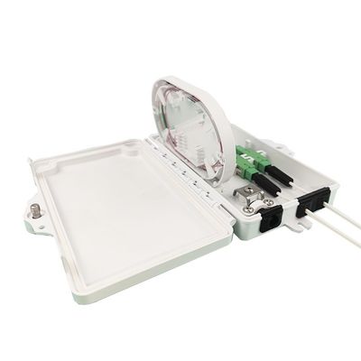 Acceso a la red de distribución en exteriores FTTH IP65 Fibra óptica de terminación de la caja 2 núcleos PC ABS