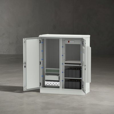 Gabinete de telecomunicaciones al aire libre hecho de acero inoxidable para la fiabilidad de la red