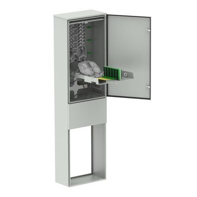 Hoja de acero laminada en frío IP65 gabinete de telecomunicaciones al aire libre para la distribución de fibra óptica de densidad ODF