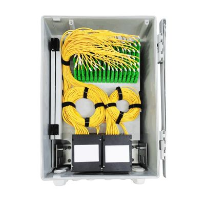 Grisa 96 núcleos FTTH SC Fibra óptica terminal de la caja de la red de fibra de distribución de cajas