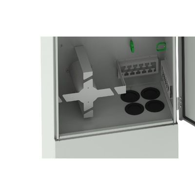 Hoja de acero laminada en frío IP65 gabinete de telecomunicaciones al aire libre para la distribución de fibra óptica de densidad ODF