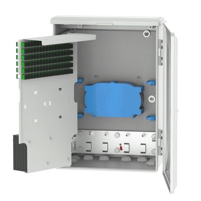 Grisa 96 núcleos FTTH SC Fibra óptica terminal de la caja de la red de fibra de distribución de cajas