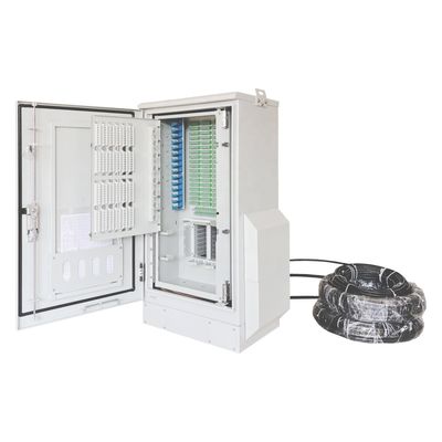 Cabinet de distribución de fibra de estructura interna de acero inoxidable FTTX exterior con serie GEN III