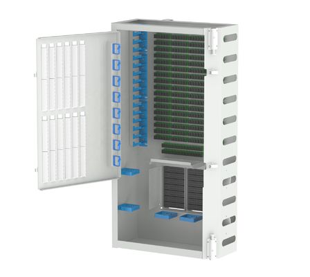 Cabinet de distribución de fibra de estructura interna de acero inoxidable FTTX exterior con serie GEN III