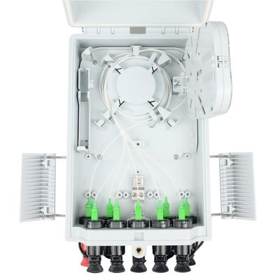 Caja de distribución de fibra pre-conectada para el exterior FTTH 16 núcleos Splitters Terminal óptico