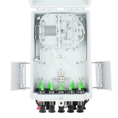 Caja de distribución de fibra pre-conectada para el exterior FTTH 16 núcleos Splitters Terminal óptico