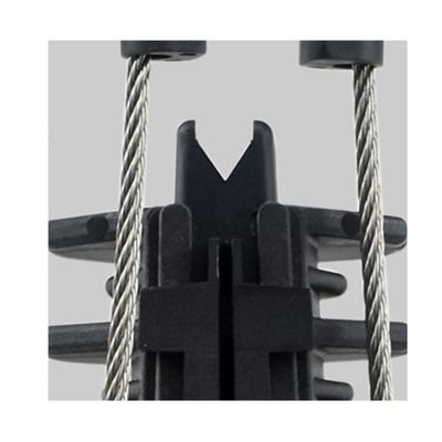 Accesorios para líneas aéreas PA1500 Prendedores de anclaje de cables FTTH de alta tensión de plástico tipo Wed