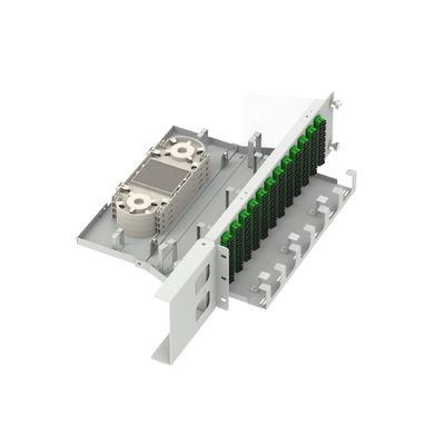 Centro de datos 96 núcleos SC APC Tipo 19 de pulgadas de fibra óptica con 5 y diseño de oscilación