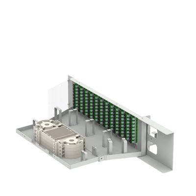 Centro de datos 96 núcleos SC APC Tipo 19 de pulgadas de fibra óptica con 5 y diseño de oscilación
