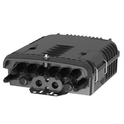 Caja de distribución de fibra óptica de 8 puertos montable en pared/polo para red FTTX IP65 al aire libre