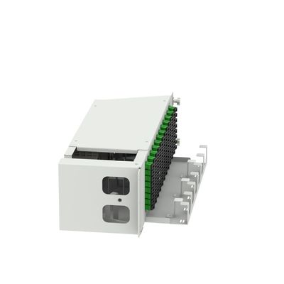 Centro de datos 96 núcleos SC APC Tipo 19 de pulgadas de fibra óptica con 5 y diseño de oscilación