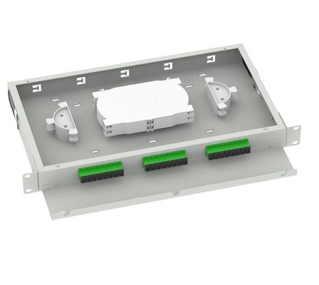 Red ODN Mejor SC APC 24 puertos 19 pulgadas Marco de distribución óptica para la red FTTX