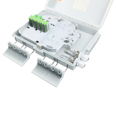 Caja de terminación de fibra óptica de conector SC de 16 puertos para distribución de redes FTTH al aire libre