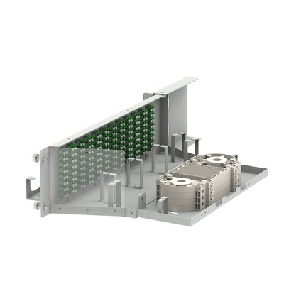 Equipo de fibra óptica de 19 pulgadas LC APC Tipo 96 Núcleos Swing Optical Patchpanel con 5 Tiempo