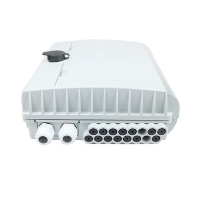 Caja de terminación de fibra óptica de conector SC de 16 puertos para distribución de redes FTTH al aire libre