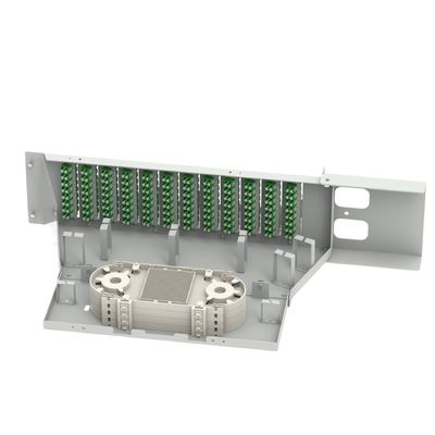 Equipo de fibra óptica de 19 pulgadas LC APC Tipo 96 Núcleos Swing Optical Patchpanel con 5 Tiempo