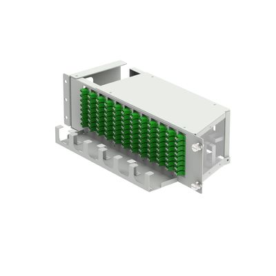 Equipo de fibra óptica de 19 pulgadas LC APC Tipo 96 Núcleos Swing Optical Patchpanel con 5 Tiempo
