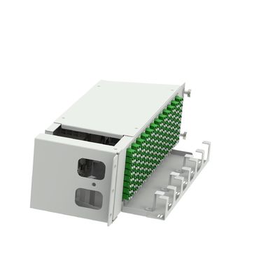 Equipo de fibra óptica de 19 pulgadas LC APC Tipo 96 Núcleos Swing Optical Patchpanel con 5 Tiempo