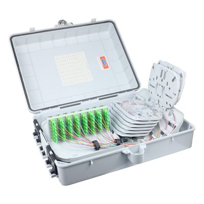 Caja de terminación de cajas de fibra óptica de 16 núcleos para red de tamaño 420x320x130 mm