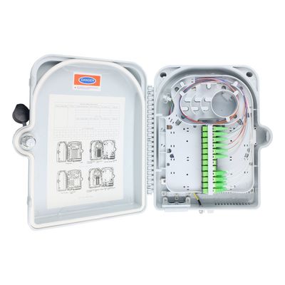 16 Modelo de división de núcleo Caja de terminación de fibra óptica Conector SC IP65 a prueba de agua