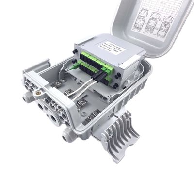 16 puertos FTTH Fibra óptica Terminal Box IP65 Punto de pared montado cajas al aire libre para FTTx