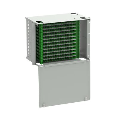 FTTX SC Panel de parches de distribución de fibra óptica de tipo 144 puertos para aplicaciones en interiores