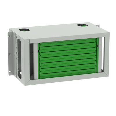 Panel de parche de distribución de fibra óptica de tipo LC blanco de 96 puertos para equipos de fibra óptica