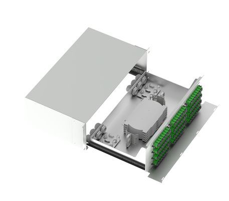 Centro de datos FTTX SC Tipo 96 Puertos de distribución de fibra óptica Panel de parches Equipo de fibra óptica